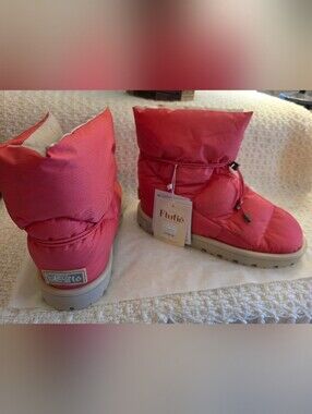 Flufie Rose Puffer Down Boots - Macaron Collection 🌹🩷🌹🩷